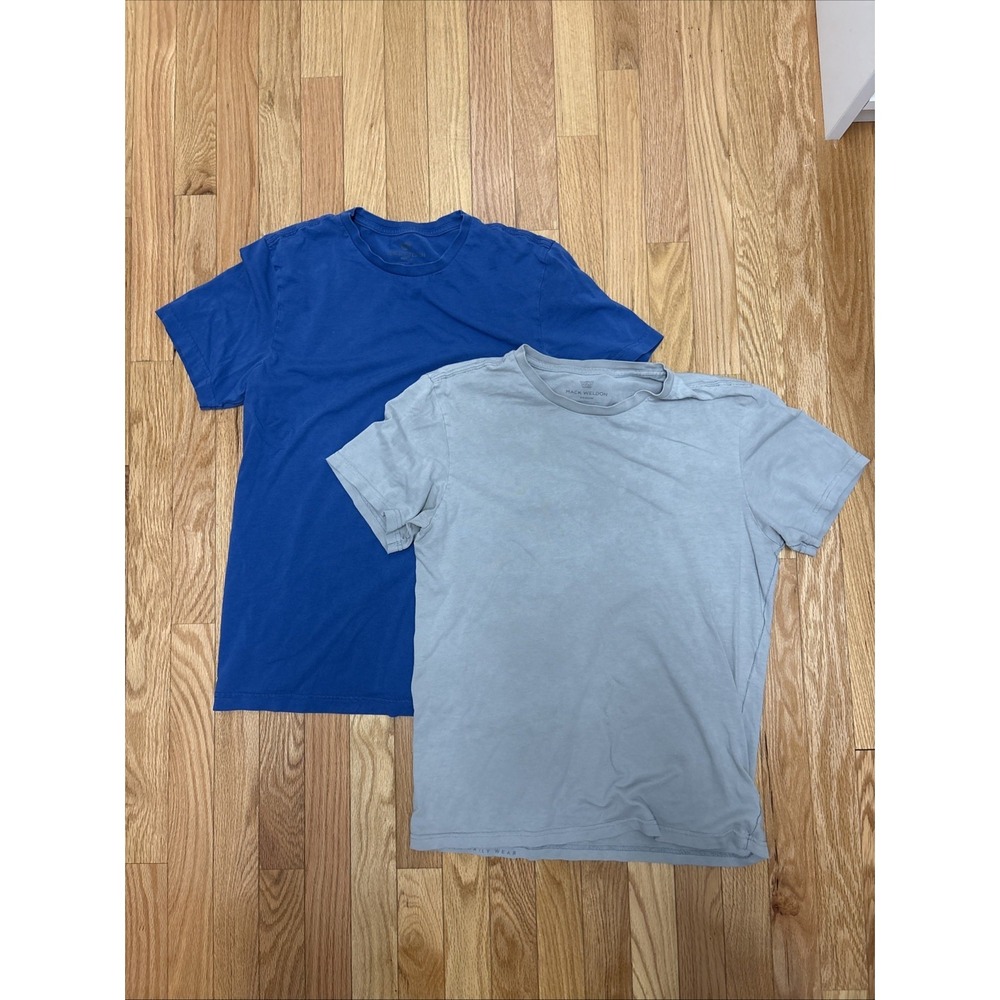 Mack Weldon Daily Wear 2 Pack T Shirt Bundle Men's Medium - Blue And Gray